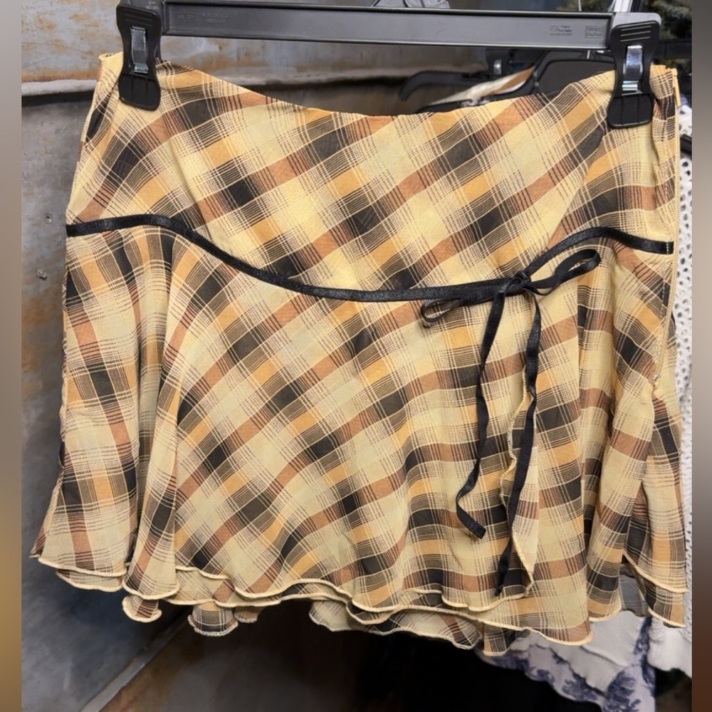 Windsor Plaid Skater Skirt with bow